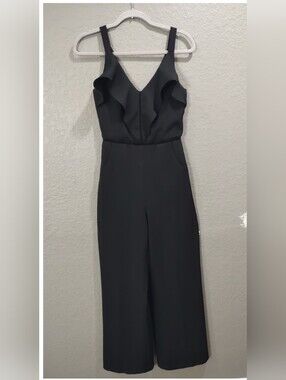 Adelyn Rae Black Sleeveless Jumpsuit, Size XS.